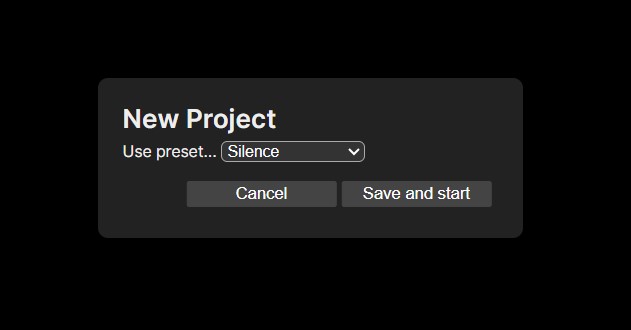 Save and open project