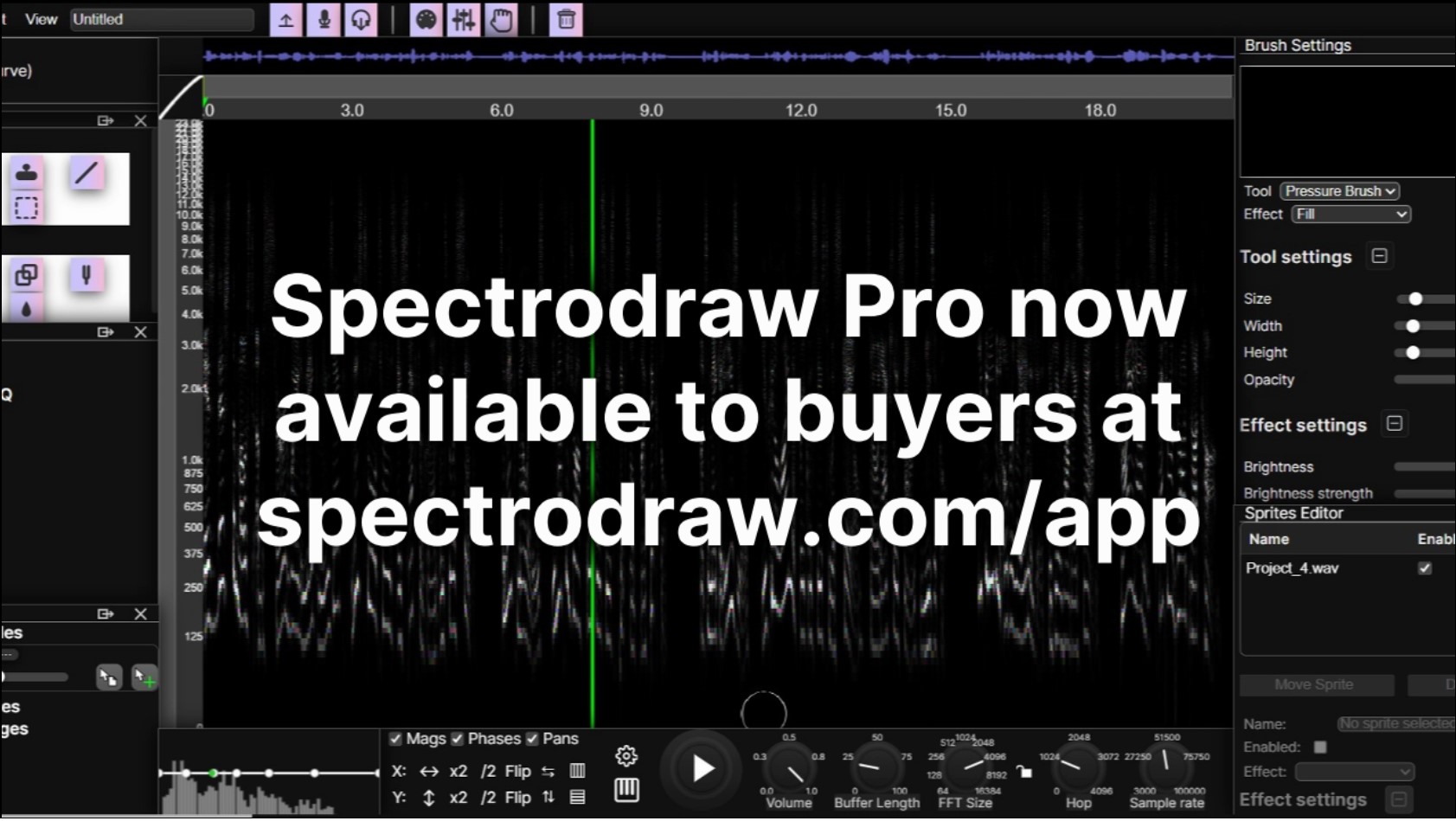 SpectroDraw Pro made available to buyers